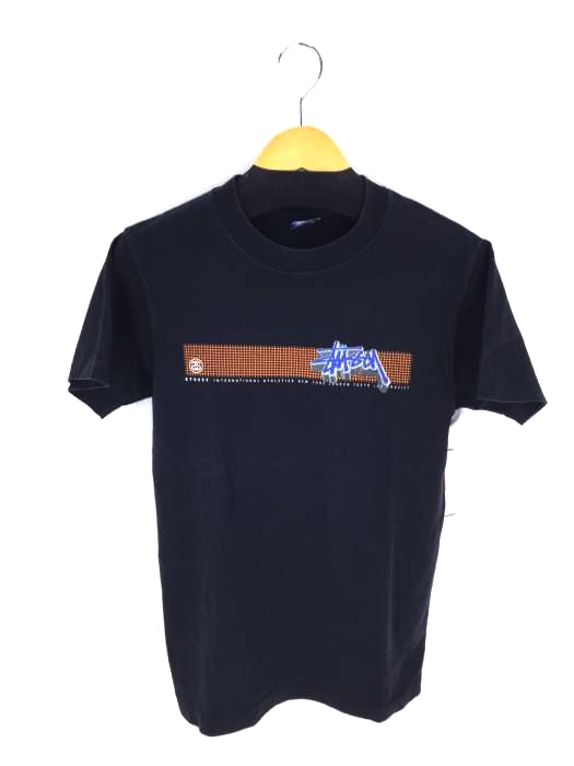 Stussy(ステューシー) 紺タグ USA製 プリント クルーネックカットソー メンズ トップス