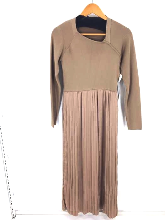 ELENDEEK（エレンディーク） SATIN PLEATS SK KNIT OP レディース ワンピース