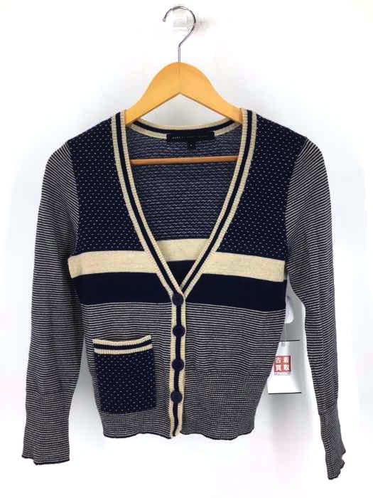 Marc by Marc Jacobs（マークバイマークジェイコブス） 柄切替 ラメニット カーディガン レディース トップス