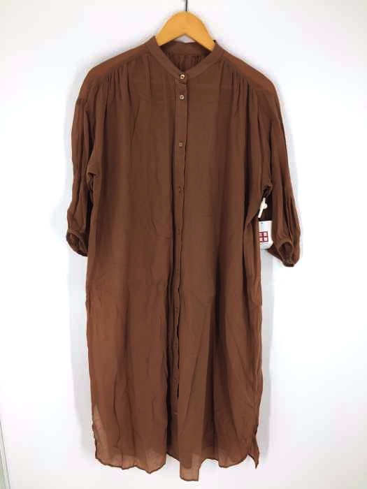UNITED ARROWS green label relaxing（ユナイテッドアローズグリーンレーベルリラクシング） CF コットン80ボイル シャツワンピース レディース ワンピース