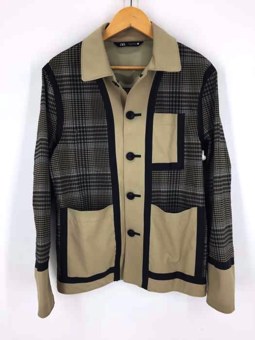 ZARA(ザラ) チェック柄 切替カバーオール レディース アウター