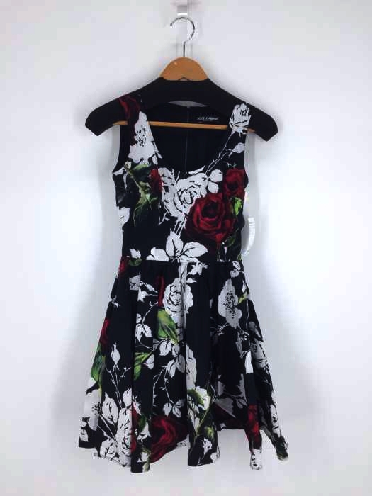 DOLCE&GABBANA（ドルチェアンドガッバーナ） Rose Cotton Mini Dress レディース ワンピース