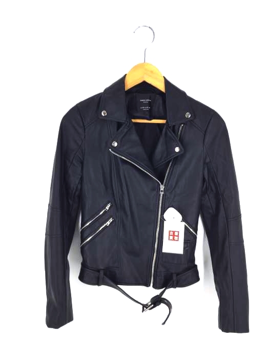 ZARA（ザラ） フェイクレザーライダースジャケット レディース アウター