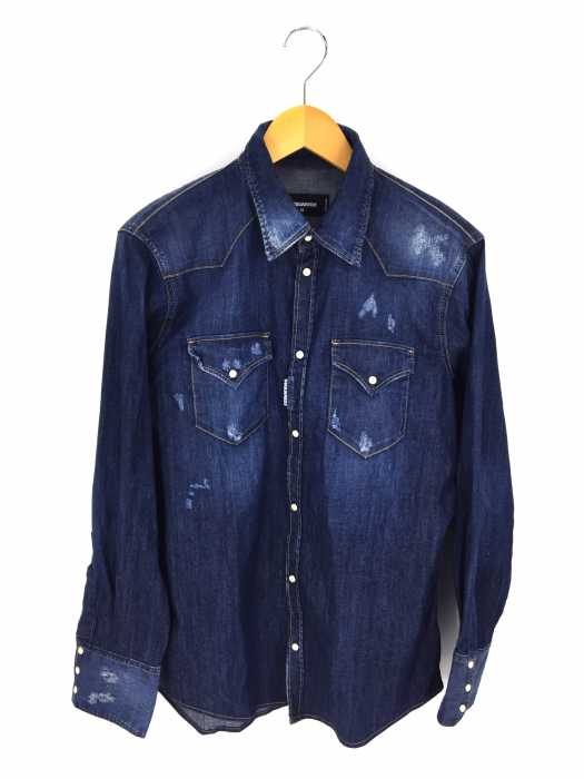 DSQUARED2 （ディースクエアード） ウエスタンデニムシャツ メンズ トップス