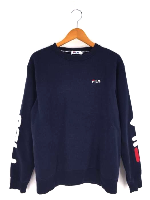 FILA（フィラ） 袖プリントクルーネックスウェット メンズ トップス