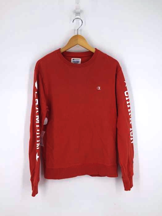 Champion（チャンピオン） 袖プリントクルーネックスウェット メンズ トップス