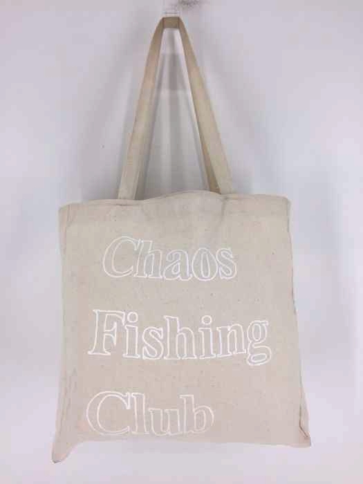 chaos fishing club（カオスフィッシングクラブ） ロゴプリント キャンバストートバッグ メンズ バッグ