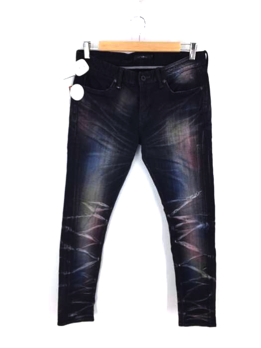 CIVARIZE（シヴァーライズ） Dazzlingカラー吹き付け加工スキニーデニムパンツ メンズ パンツ