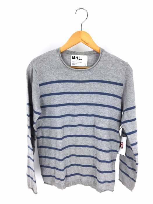 MHL. （エムエイチエル） ボーダーコットンニット メンズ トップス