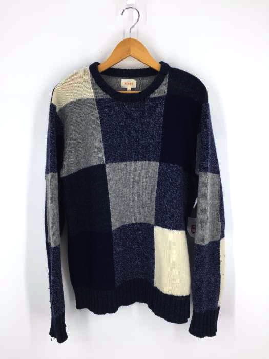 BEAMS（ビームス） ビッグカラーブロック クルーネックニット メンズ トップス