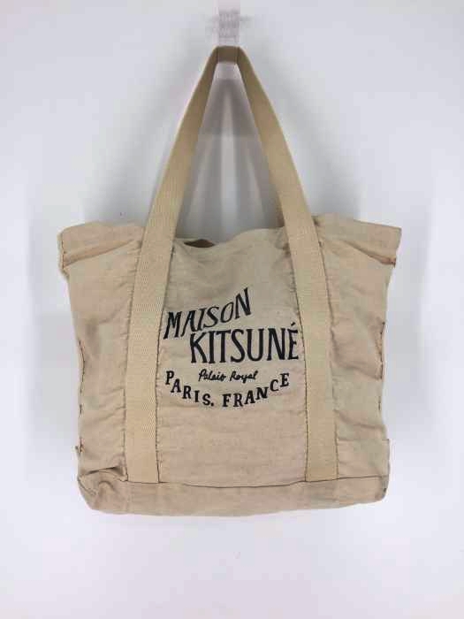 maison kitsune（メゾンキツネ） キャンバス トートバッグ メンズ バッグ