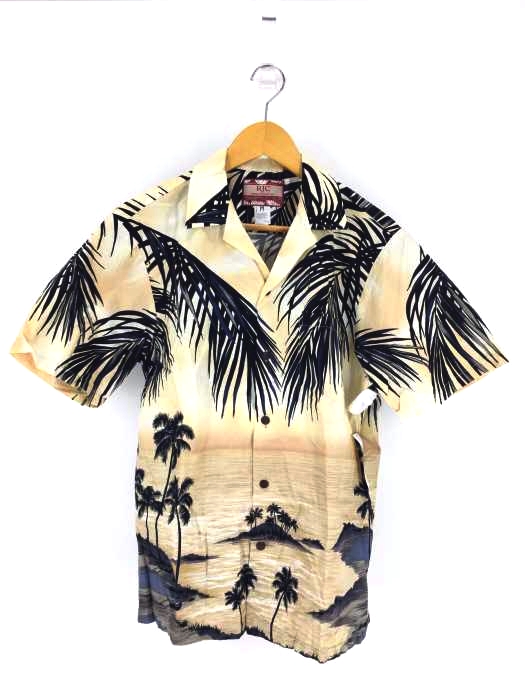 RJC（アールジェイシー） MADE IN HAWAII USA ココナッツボタン コットンハワイアンシャツ メンズ トップス