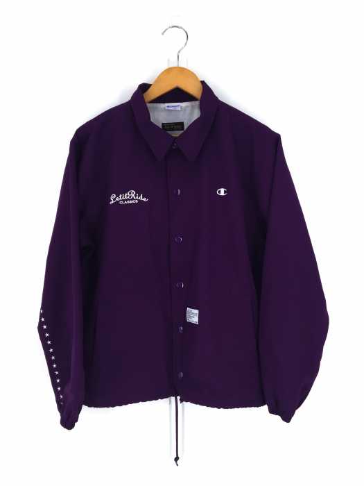 Champion×LET IT RIDE×nano・universe（チャンピオン） 刺繍入り別注コーチジャケット メンズ アウター