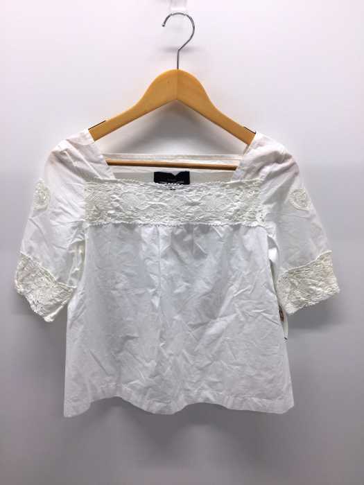 tricot COMME des GARCONS (トリココムデギャルソン) AD2005 レース切り替えブラウス レディース トップス