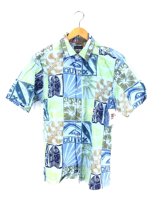 Quiksilver（クイックシルバー） REGULAR FIT 総柄 コットンシャツ メンズ トップス
