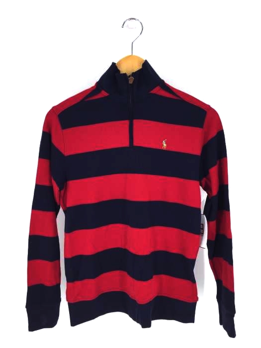 POLO RALPH LAUREN(ポロラルフローレン) ポニー刺繍ボーダージップポロシャツ レディース トップス