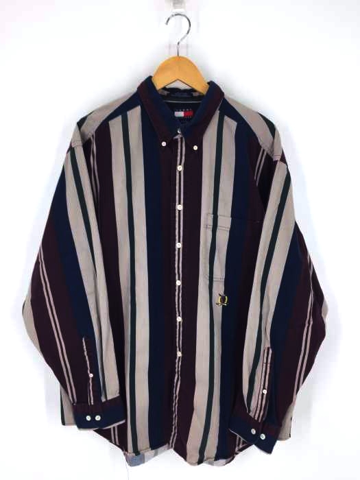 TOMMY HILFIGER（トミーヒルフィガー） 刺繍ストライプBDシャツ メンズ トップス