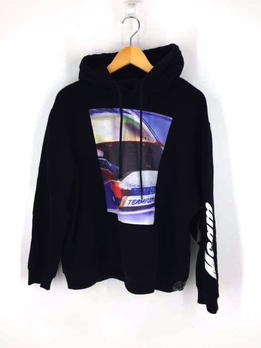 MSGM(エムエスジーエム) 転写プリント ロゴ プルオーバーパーカー メンズ トップス