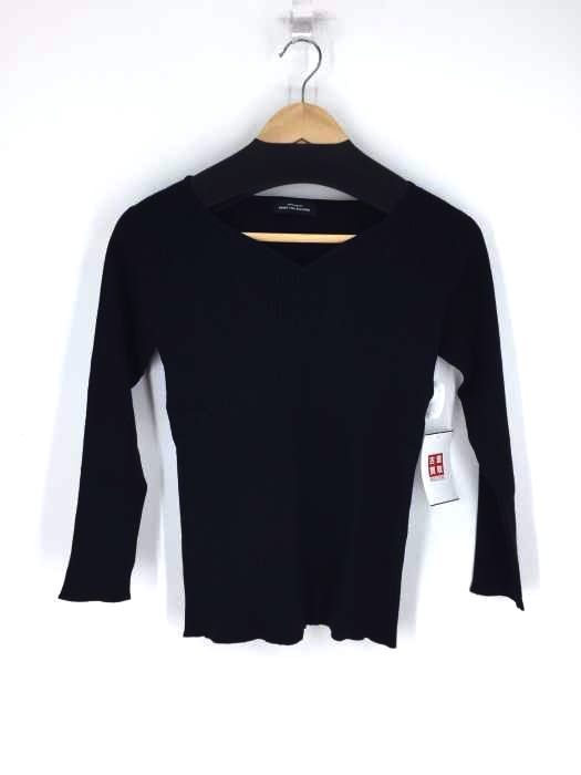 UNITED ARROWS green label relaxing（ユナイテッドアローズグリーンレーベルリラクシング） 手洗い可能 KF リブ ハートネック ロングスリーブ ニット 9G レディース トップス