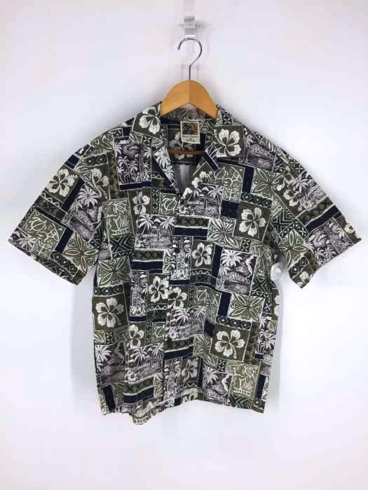 USED古着(ユーズドフルギ) 花柄オープンカラーアロハシャツ メンズ トップス