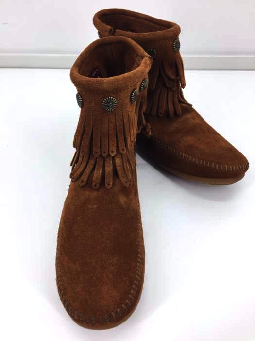 Minnetonka(ミネトンカ) Side Zip Double Fringe Boots レディース シューズ