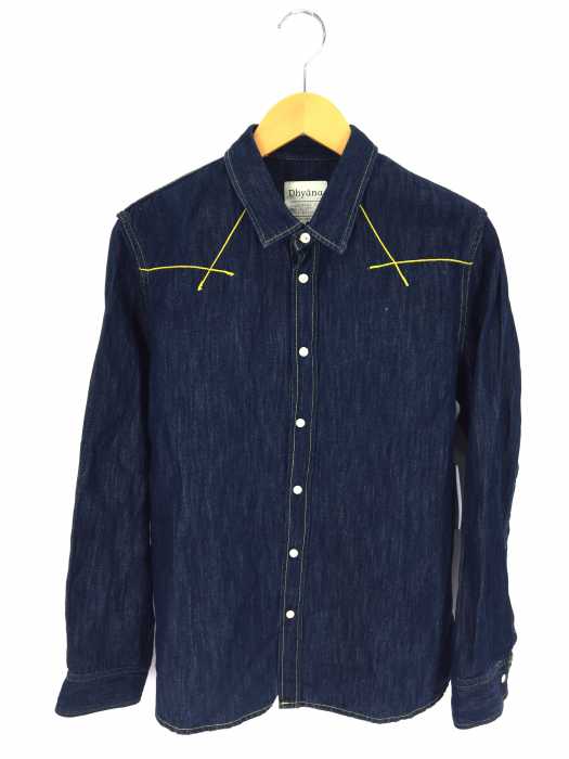 Dhyana (ディアーナ) 15SS デッドストック7OZ コットンリネンデニムウエスタンシャツ メンズ トップス