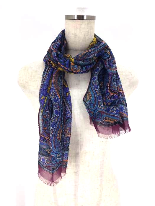 ETRO（エトロ） ペイズリー シルクスカーフ レディース ファッション雑貨