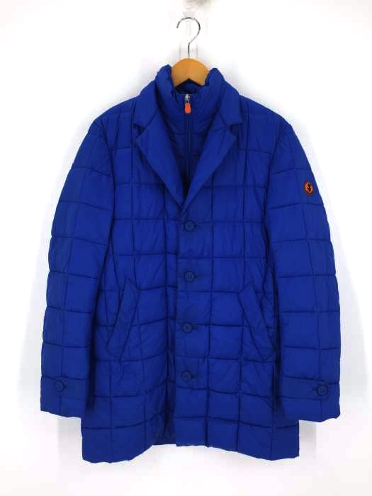 SAVE THE DUCK（セイブザダック） PLUETECH  UKTRA RAIGHT JACKET レイヤードデザインパデットコート メンズ アウター