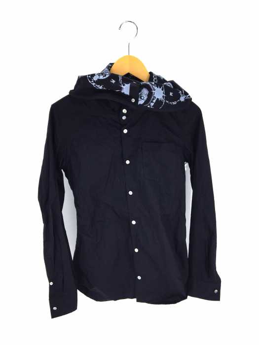 DIET BUTCHER SLIM SKIN（ダイエットブッチャースリムスキン） 襟プリントハイネックシャツ メンズ トップス