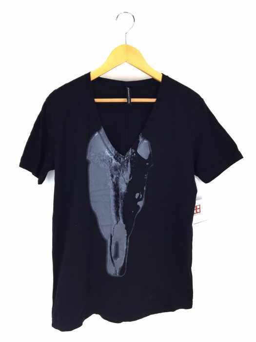 BLACKBARRETT by neil barrett(ブラックバレットバイニールバレット) VネックプリントTシャツ メンズ トップス
