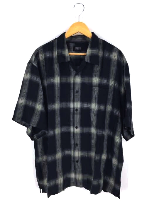 HAGGER() 90S オンブレチェック オープンカラーシャツ メンズ トップス