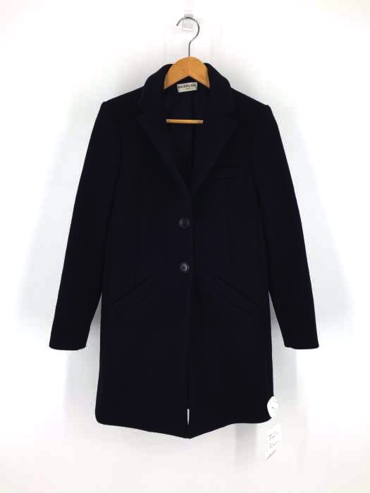 BALENCIAGA(バレンシアガ) CLASSIC V NECK 2 BUTTON FRONT POCKET WOOL COAT レディース アウター