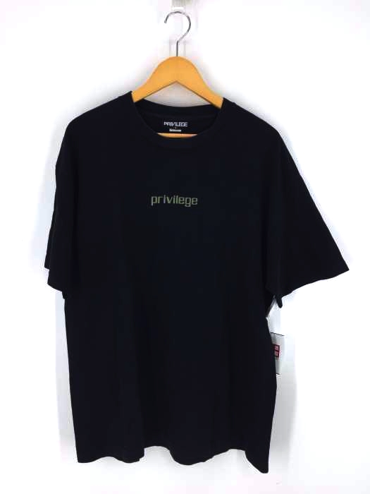 PRIVILEGE（プリビレッジ） ロゴプリント クルーネックカットソー メンズ トップス