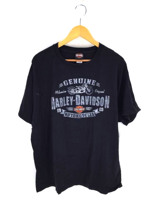 HARLEY DAVIDSON(ハーレーダヴィットソン) プリントクルーネックカットソー メンズ トップス