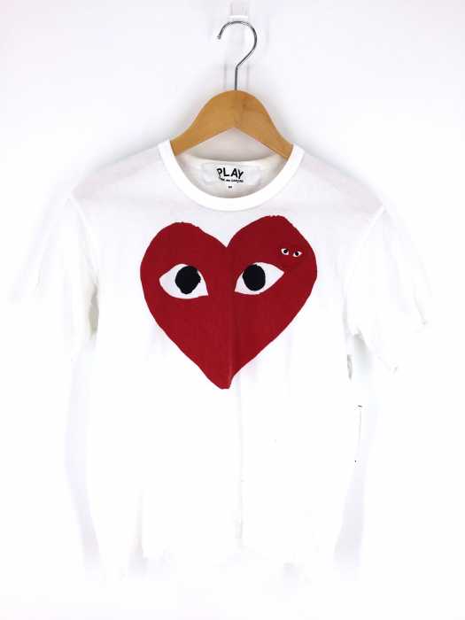 PLAY COMME des GARCONS （プレイコムデギャルソン） AD2016 AZ-T026 ハートプリントワッペンTシャツ メンズ トップス