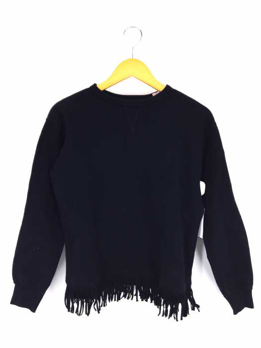 YOUNG & OLSEN (ヤングアンドオルセン) TWISTED V FRINGE SWEAT レディース トップス