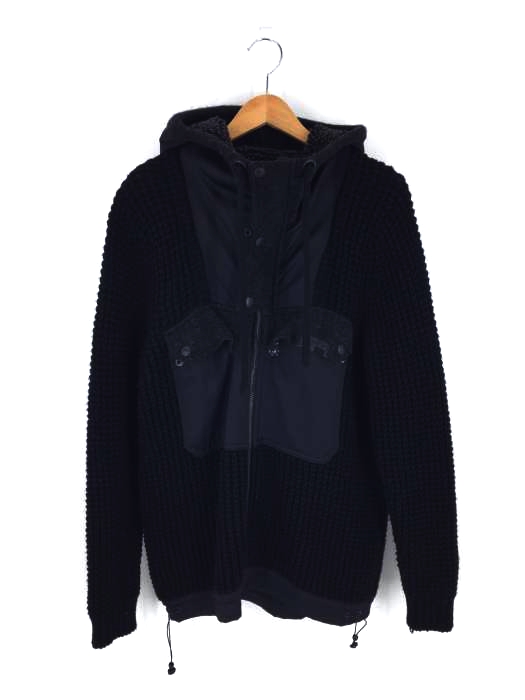 DIESEL TRICOT&Co.（ディーゼル トリコアンドコー） ウール 切替 フーデッドブルゾン レディース アウター