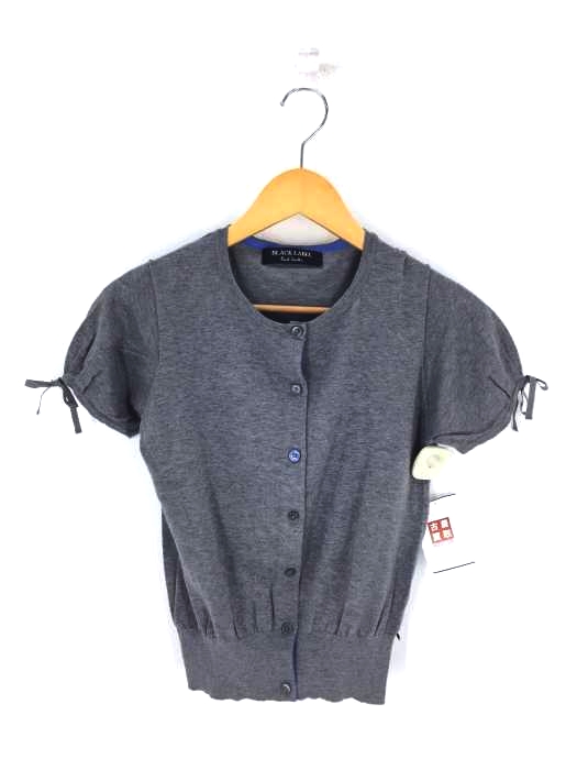 BLACK LABEL Paul Smith（ブラックレーベルポールスミス） 袖リボン コットン 半袖カーディガン レディース トップス