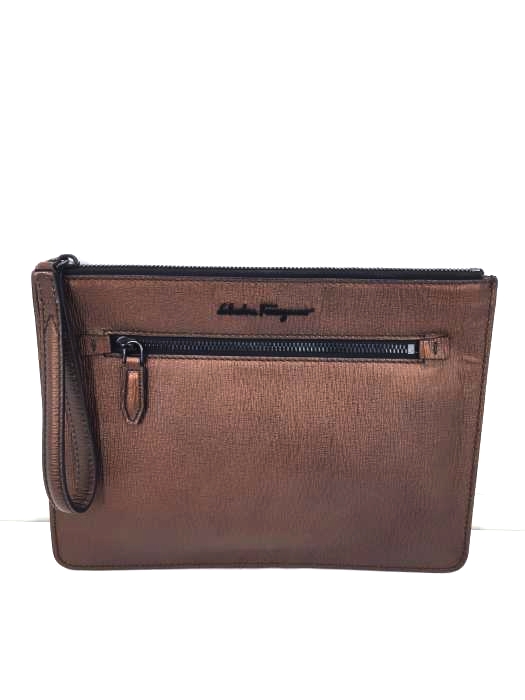 Salvatore Ferragamo（サルヴァトーレフェラガモ） テクスチャード クラッチバッグ メンズ バッグ