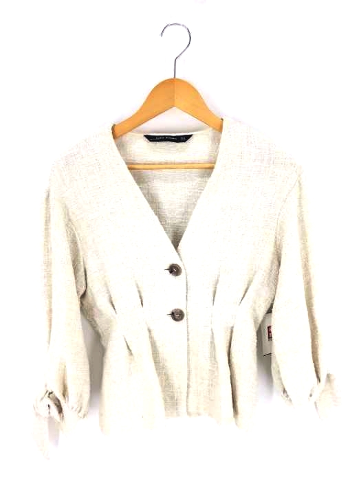 ZARA WOMAN（ザラ ウーマン） ツイード長袖ブラウス レディース トップス