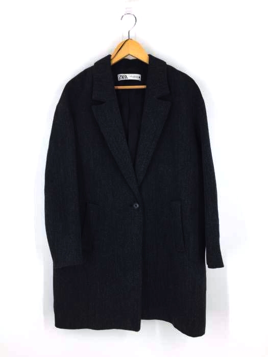 ZARA(ザラ) アクリル混 ショートチェスターコート レディース アウター