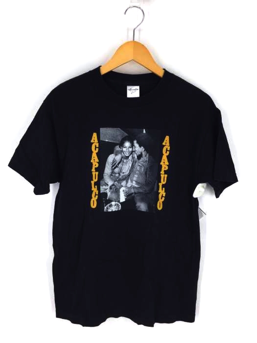 Acapulco Gold(アカプルコゴールド) USA製 プリントクルーネックカットソー メンズ トップス