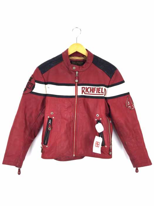 90's DOG FIGHT シングルライダースジャケット ヴィンテージ加工