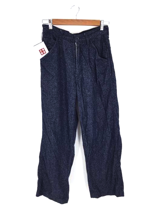 AURALEE SILK DENIM WIDE PANTS