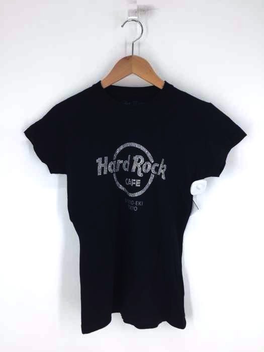 Hard Rock Cafe（ハードロックカフェ） UYENO-EKI TOKYOスタッズロゴ クルーネックTシャツ レディース トップス