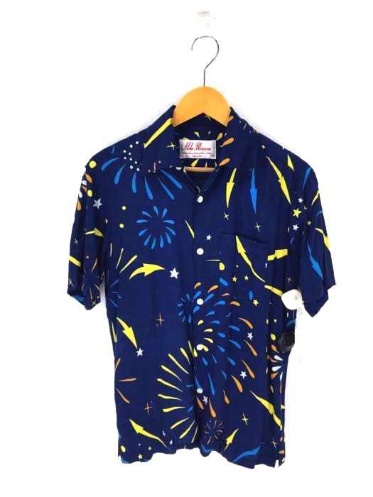 Aloha Blossom（アロハブロッサム） HANABI レーヨンアロハシャツ メンズ トップス