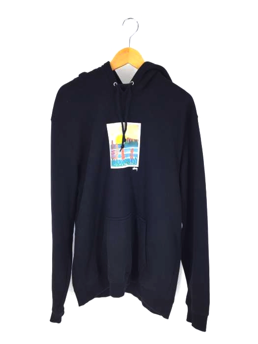 STUSSY ステューシー プリント プルオーバー パーカー STUSSY ステューシー ロゴプリント プルオーバースウェット