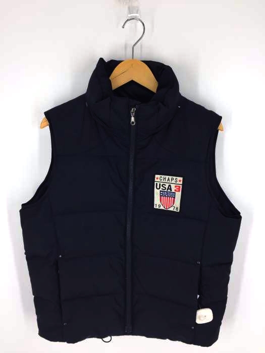 CHAPS RALPH LAUREN（チャップスラルフローレン） ワッペン付きダウンベスト メンズ アウター