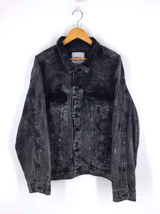 ZARA（ザラ） Printed Distressed Denim Jacket メンズ アウター