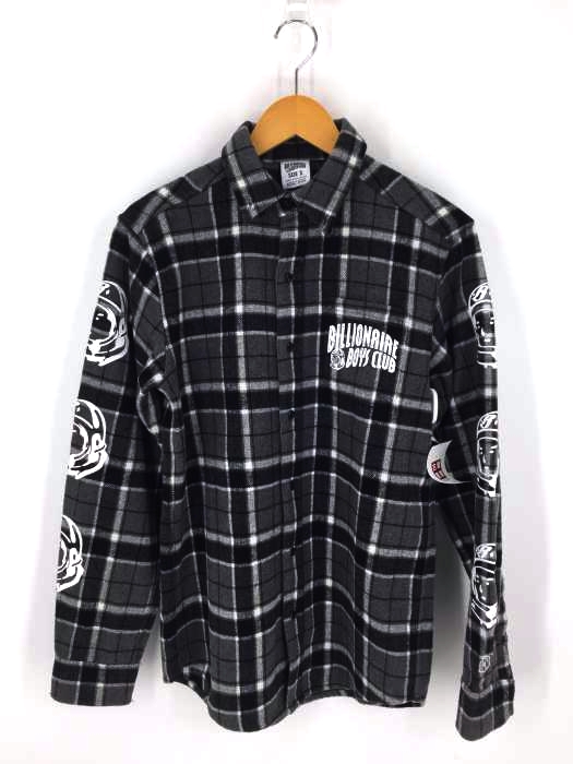 Billionaire Boys Club（ビリオネアボーイズクラブ） 袖プリント ソフトタッチネルシャツ メンズ トップス